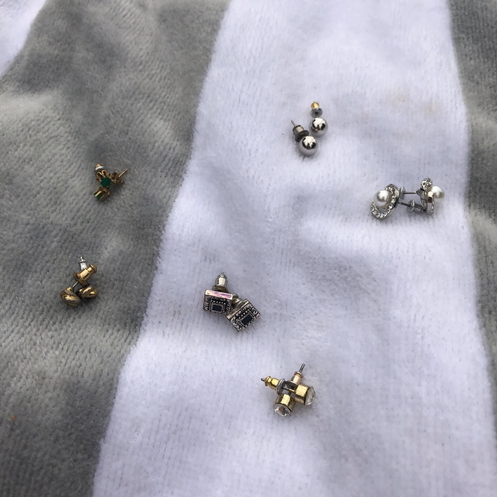 bundle // six pairs vintage post earrings